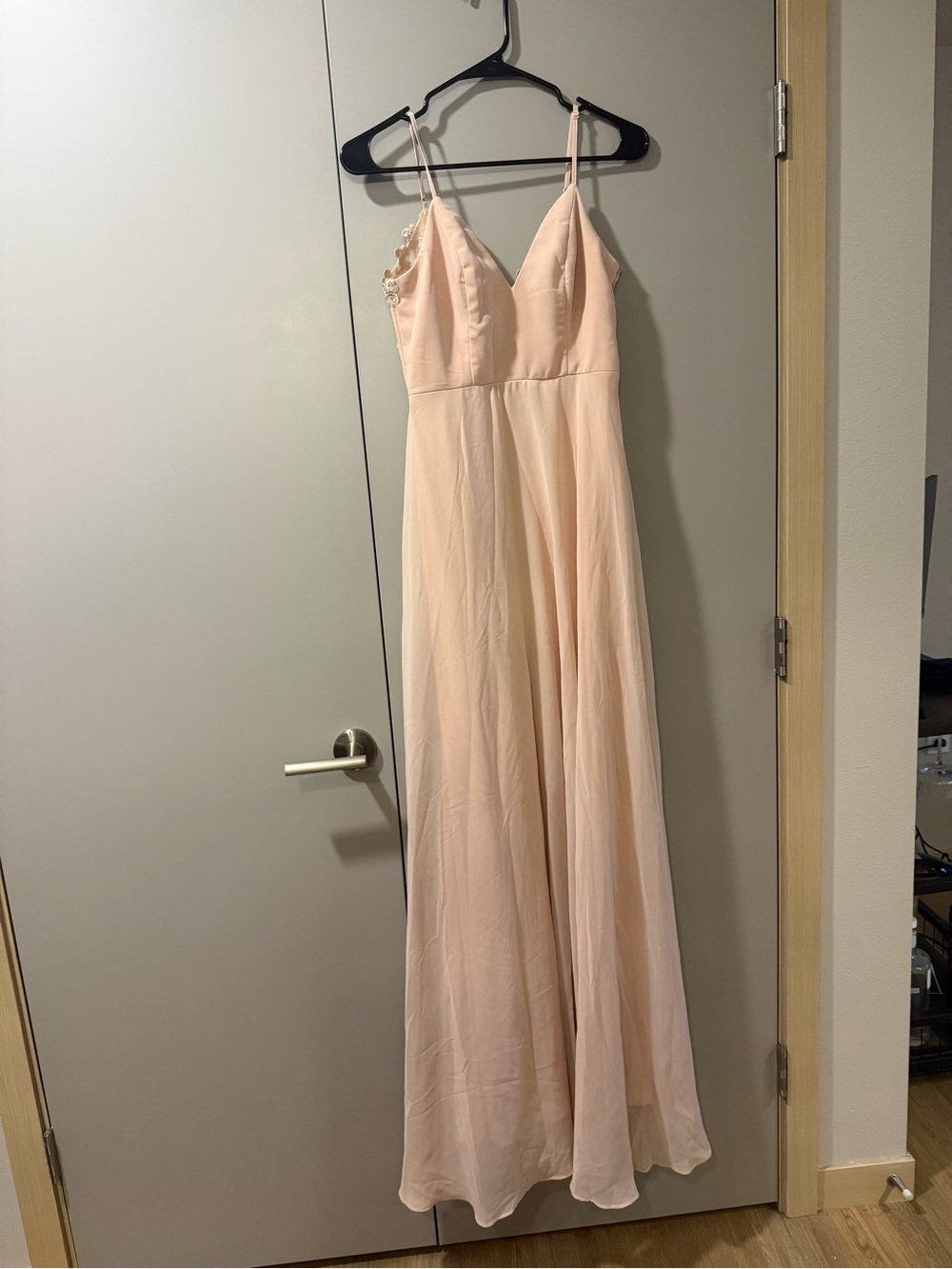 Lulu’s Blush Pink Lace Slip Dress Size S